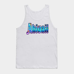 Top 10 best personalised gifts  - Abigail - cursive personalised,personalized name with summertime daisies. Abbie, Abby Tank Top